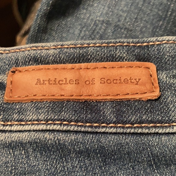 Articles of Society Medium Wash Sarah Benton City Mid Rise Skinny Jeans, 26 - Picture 8 of 11